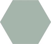 1,16m² - Hexagon / zeshoek vloer- en wandtegels - Timeless Jade Mat 15x17 - Wandtegels keuken / badkamer