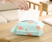 Tissuehouder / tissuebox met flamingo’s