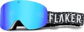 FLAKER Ocean Wit – Magnetische Skibril + Beschermcase - Cat. 3