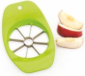 Doodadeals Apple Slicer Wedges - Acier inoxydable - Vide pomme - Coupe pomme - Couteau à fruits - En 8 pièces - Vert ou jaune