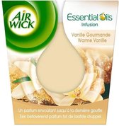 Aimes - Air Wick - Huiles Essentielles - Bougie parfumée - Vanille Gourmande - 105 grammes - 35 heures de combustion