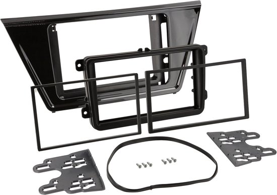 2-DIN Paneel Volkswagen up! / Seat Mii / Skoda Citigo 2011-2016 Kleur: Zwart