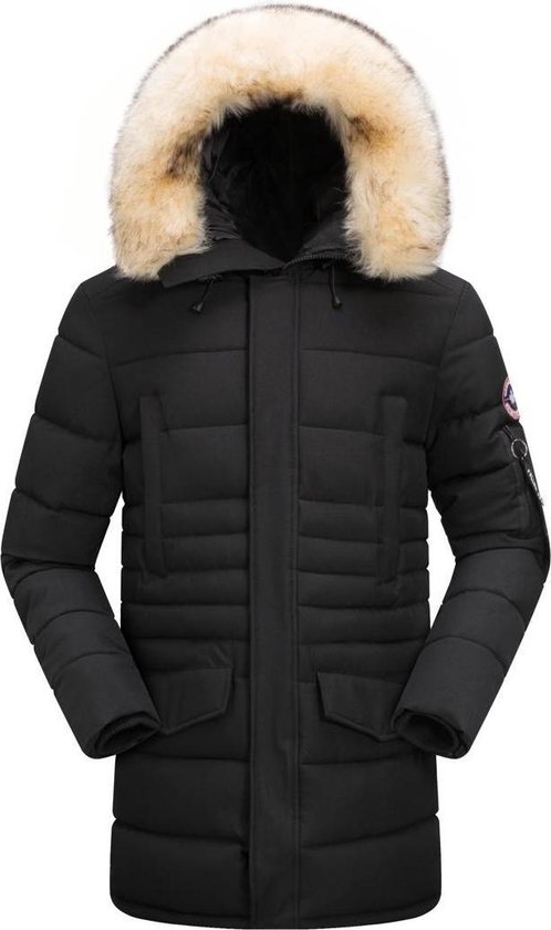 Paragoose Winterjas Heren XXL – Zwart – Warm tot -20°C – Met Capuchon