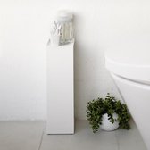 Yamazaki WC Rolhouder Toiletrolhouder - Closed Tower metaal - wit