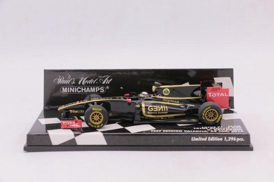 1/43 LOTUS RENAULT R30 - KIMI RÄIKKÖNEN - TEST SESSION VALENCIA, 23 JANUARY 2012 ➝ Minichamps ➝ Lotus