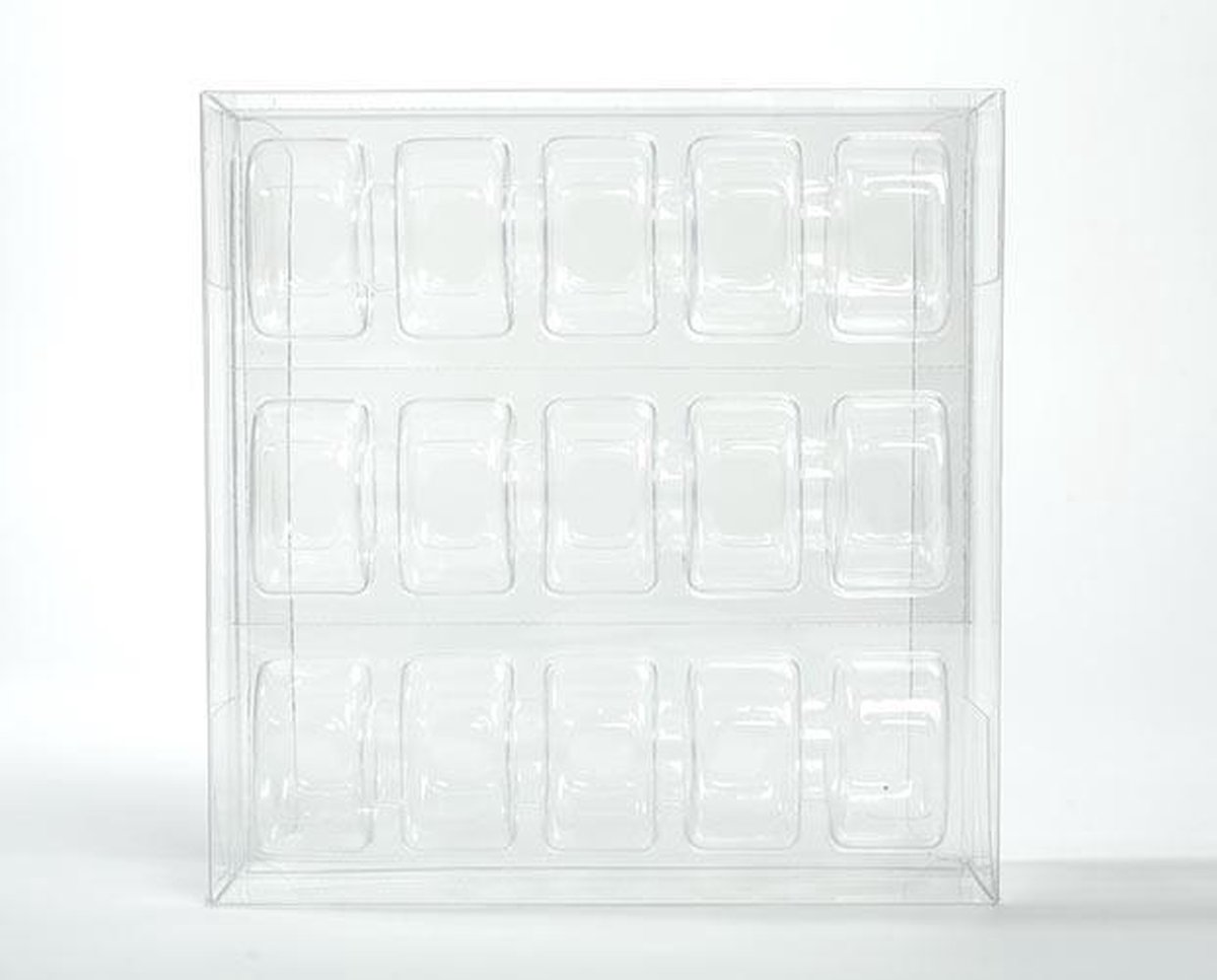 Plastic Doosjes 19,5x5,1x19,1cm Kristalhelder (25 stuks)