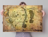 Hobbit kaart  - Poster 91.5 x 61 cm
