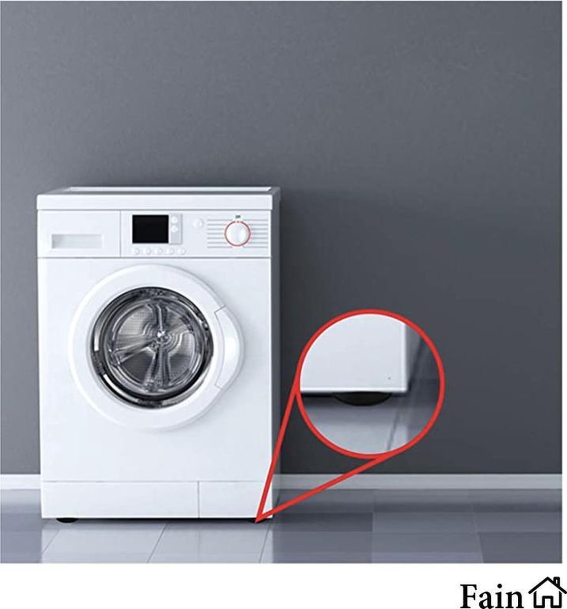lancering Vaardig mond Trillingsdempers wasmachine – Set van 4 stuks – Zwart - Voetjes wasmachine  & droger -... | bol.com