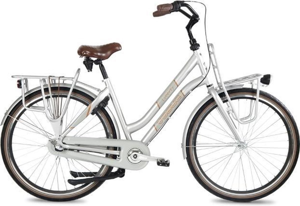 Vogue Liberty - Transportfiets - Damesfiets - 3 Versnellingen - 28 inch - 50 cm - Zilvergrijs