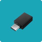 Veni Roots USB A naar USB C adapter Zwart - OTG Converter