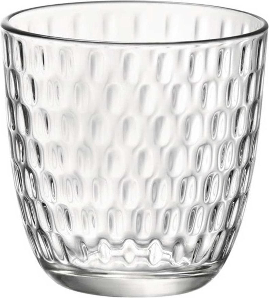 Bormioli Rocco - Vaso de vidrio transparente Inalto, 44 cl, paquete de 6 piezas