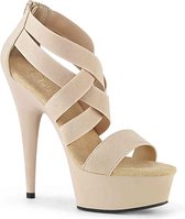 Pleaser Hoge hakken -36 Shoes- DELIGHT-669 Creme