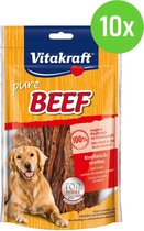 Vitakraft BEEF vleesstrips rund - hondensnack - 10 verpakkingen