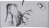 Jokipiin - linnen handdoek - met rendier - 80 x 145 cm
