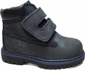 Lumberjack velcro timber lederen bottine Little  navy zwart mt 25