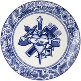 Royal Delft Schiffmacher Geloof, Hoop en Liefde sierbord  24 cm