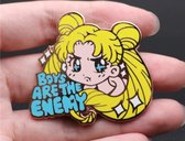 Sailor Moon Pin Broche 'Boys are the Enemy!'