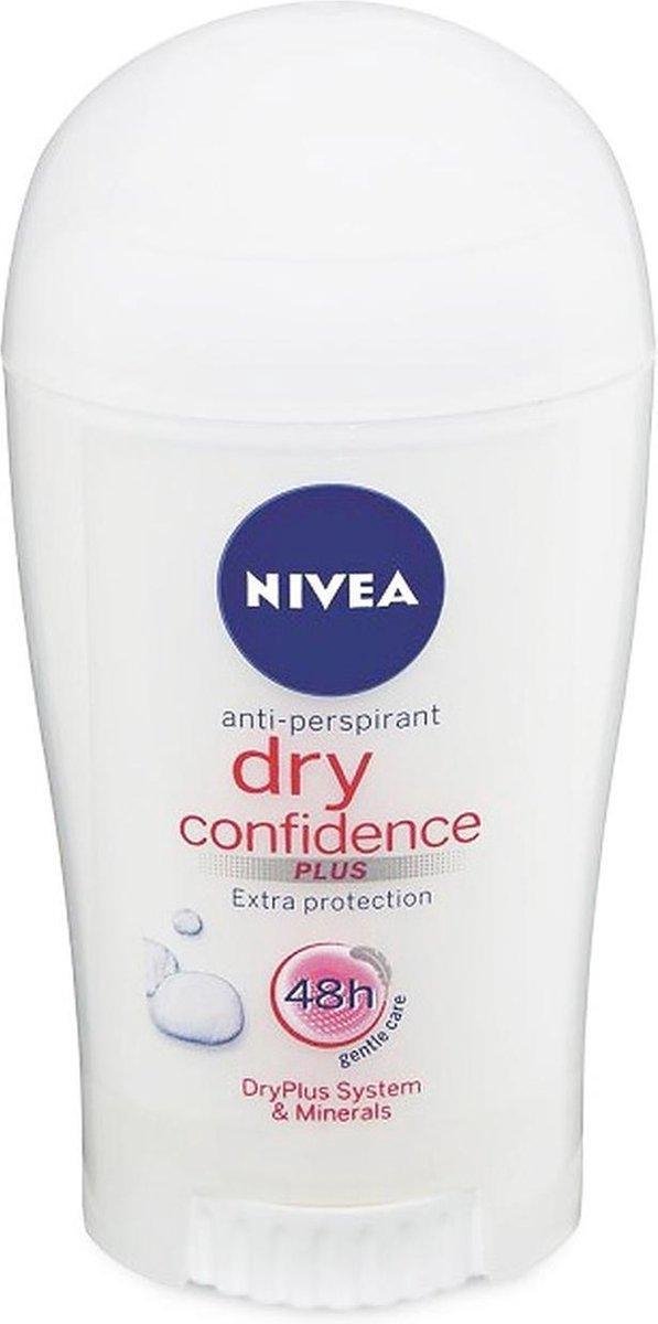 Nivea Deodorant Stick - Dry Confidence - 6 x 40 ml - Voordeelverpakking - NIVEA