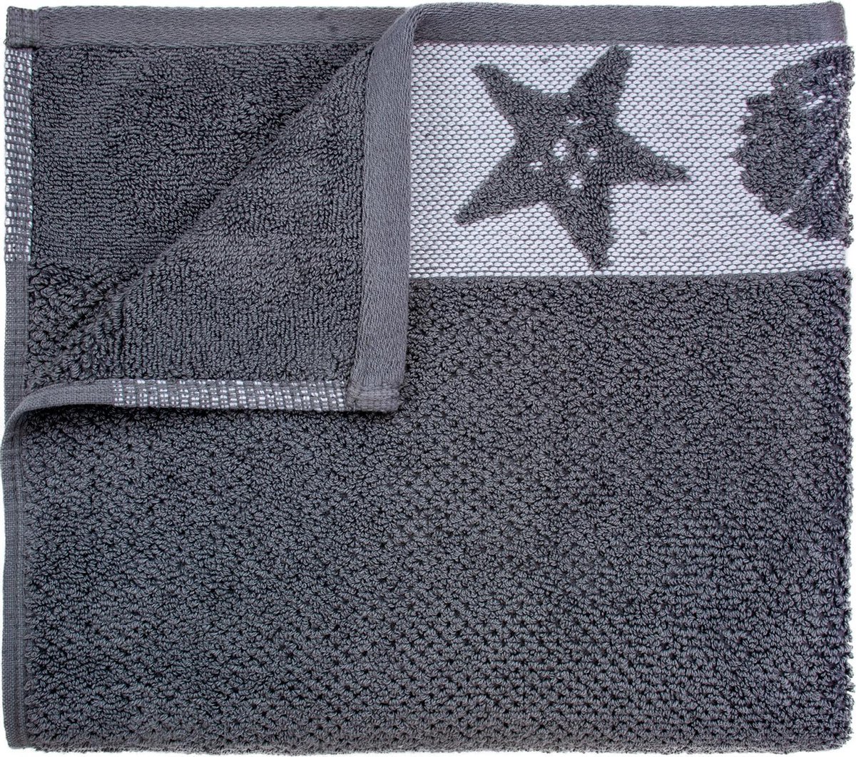 The One Towelling Badhanddoek set zomer Wit/Storm Front