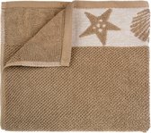 The One Towelling Badhanddoek set zomer Wit/Warm Taupe