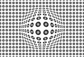 Fotobehang - Dots Black and White 384x260cm - Vliesbehang