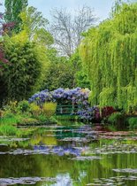 Fotobehang - Monets Garden In France 192x260cm - Vliesbehang