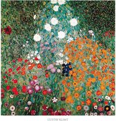 Gustav Klimt - Giardino fiorito Kunstdruk 70x70cm