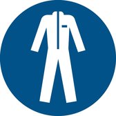 Signe pictogramme Vêtements de travail de protection obligatoires | Ø 100 mm - emballé par 2 pièces