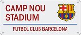 FC Barcelona - Plaat - Camp Nou Stadium - Wit