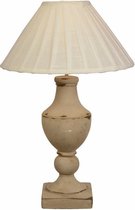 Tafellamp - Vintage witte lamp - Klassieke look - 55,4 cm hoog