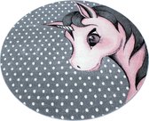 KinderTapijt in sprookjes roze kleuren met schattig Fairy Horse Desing