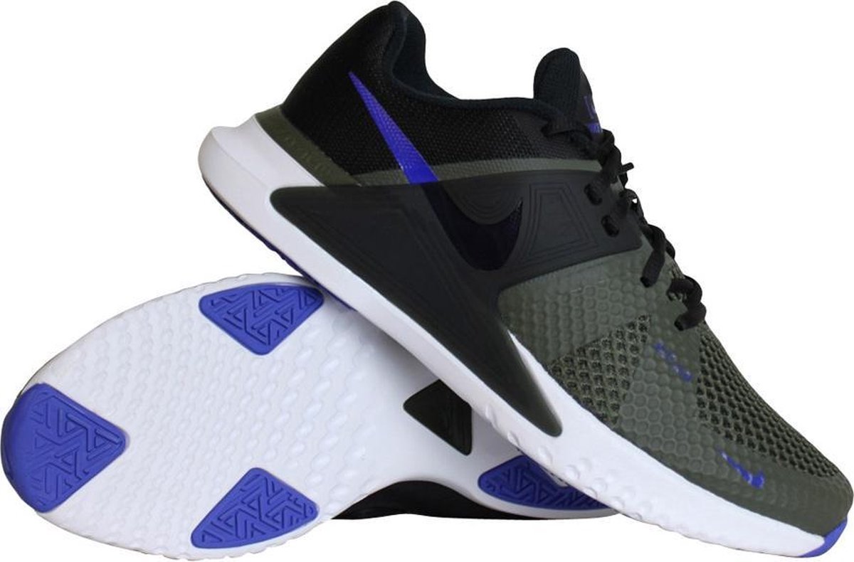 Nike Renew Fushion fitnesschoenen heren zwart/donker groen | bol.com