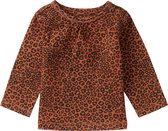 Noppies Baby Meisjes T-shirt Mkuze - Rust - Maat 74