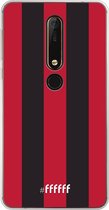 Nokia X6 (2018) Hoesje Transparant TPU Case - AC Milan