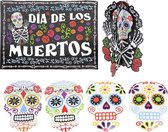 ATOSA - Set van 7 Dia de los Muertos decoraties - Decoratie > Decoratie beeldjes