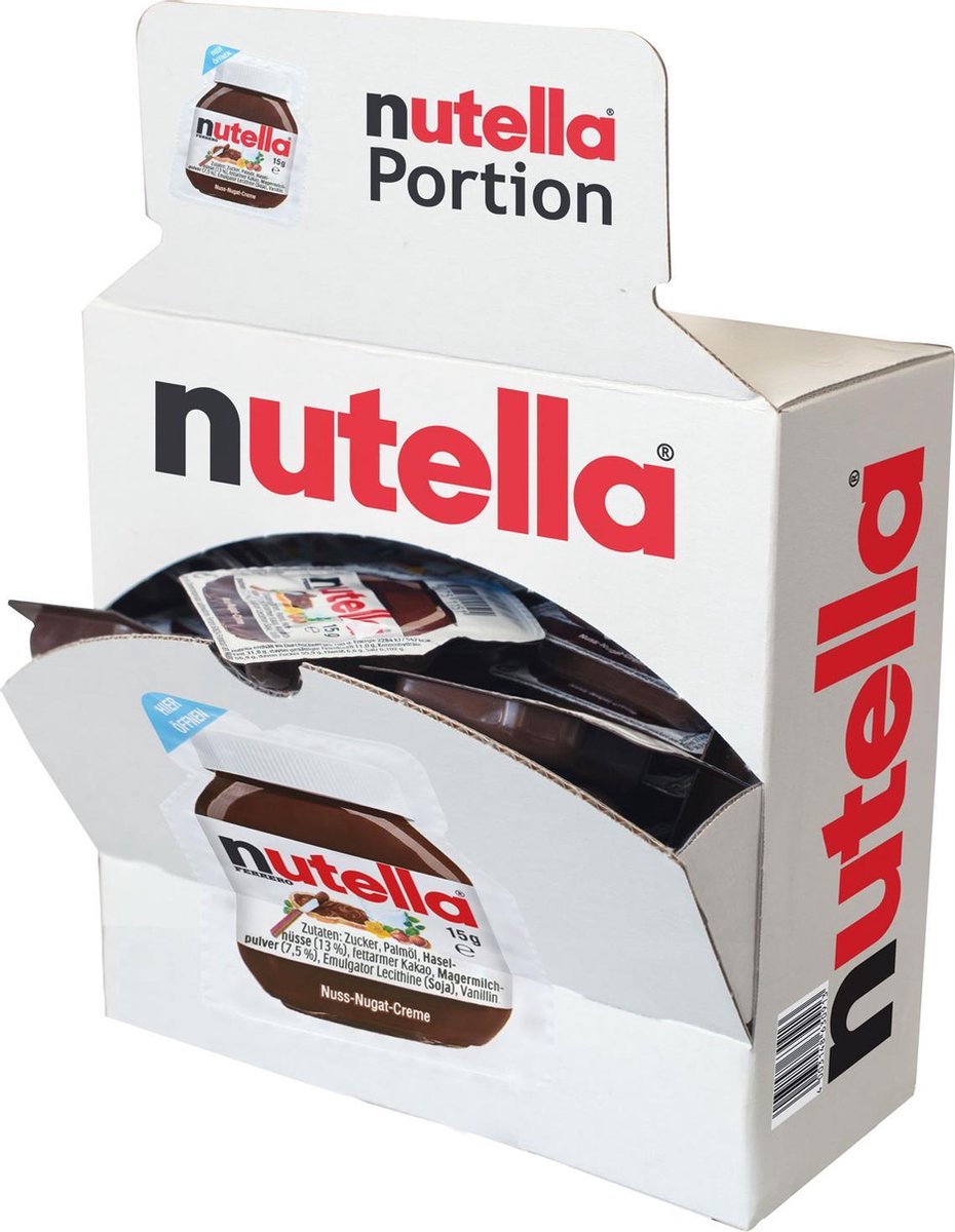Nutella display met portieverpakkingen - 40 x 15 gram