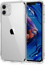 iPhone 11 hoesje - iPhone 11 shockproof hoesje - iPhone 11 doorzichtig shockproof (anti-stoot) hoesje / iPhone 11 extra beschermende hoesje transparant- iPhone 11 transparant siliconen hoesje