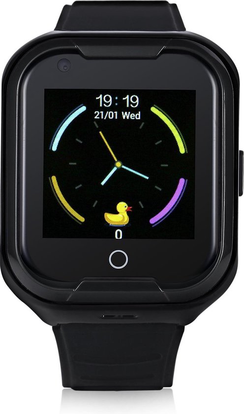 GPS horloge kinderen 4G & Wifi Inclusief Simkaart Kleur Zwart videobellen  IP67... | bol.com