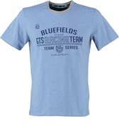 Bluefields blauw t-shirt - Maat S