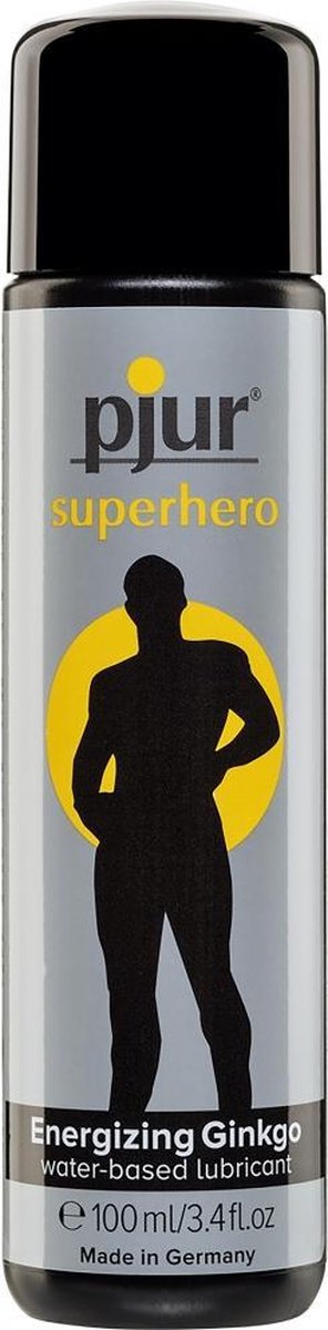 Goedkoopste Pjur Superhero - Glide - 100 ml - Lubricants - Pjur - black,grey