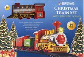 Bobby's Kersttrein - Kerst - Treinset - Kerstboom - Kinderen - Speelgoed - Met Geluid - 14 Delig - Rondom de Kerstboom - Decoratie - Met Verlichting