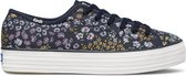 TPL Kick Floral Can. Navy Dames Veterschoenen - Blauw - maat 36