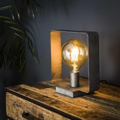 LifestyleFurn Tafellamp 'Brittany' kleur Oud Zilver