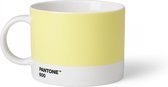 Pantone Theekop en schotel - Bone China - Light Yellow 600 C