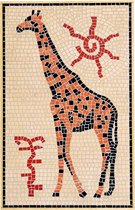 Mozaïek Giraffe- Steen