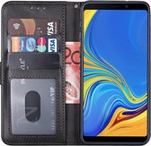 Samsung a6 plus 2018 hoesje bookcase zwart - Samsung galaxy a6 plus 2018 hoesje bookcase zwart wallet case portemonnee book case hoes cover hoesjes