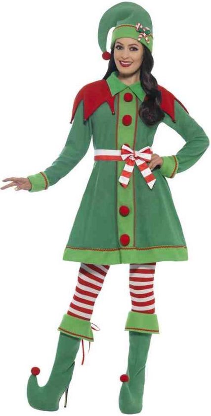 Kerst & Oud & Nieuw Kostuum | Luxe Elf Jurk Mistletoe Vrouw | Medium | Kerst  |... | bol.com