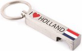 Sleutelhanger Opener I Love Holland Zilver - Souvenir