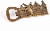 Opener Magneet Molen Holland Brons - Souvenir