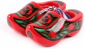 Houten Klomp Paar Holland Rood/goud 8 Cm - Souvenir